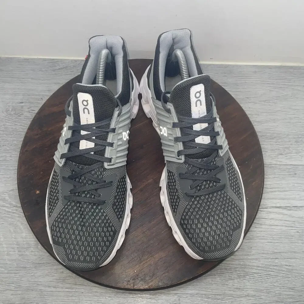 On Cloudswift Mens Size 9.5 Gray White Athletic Running Walking Shoes Sneakers